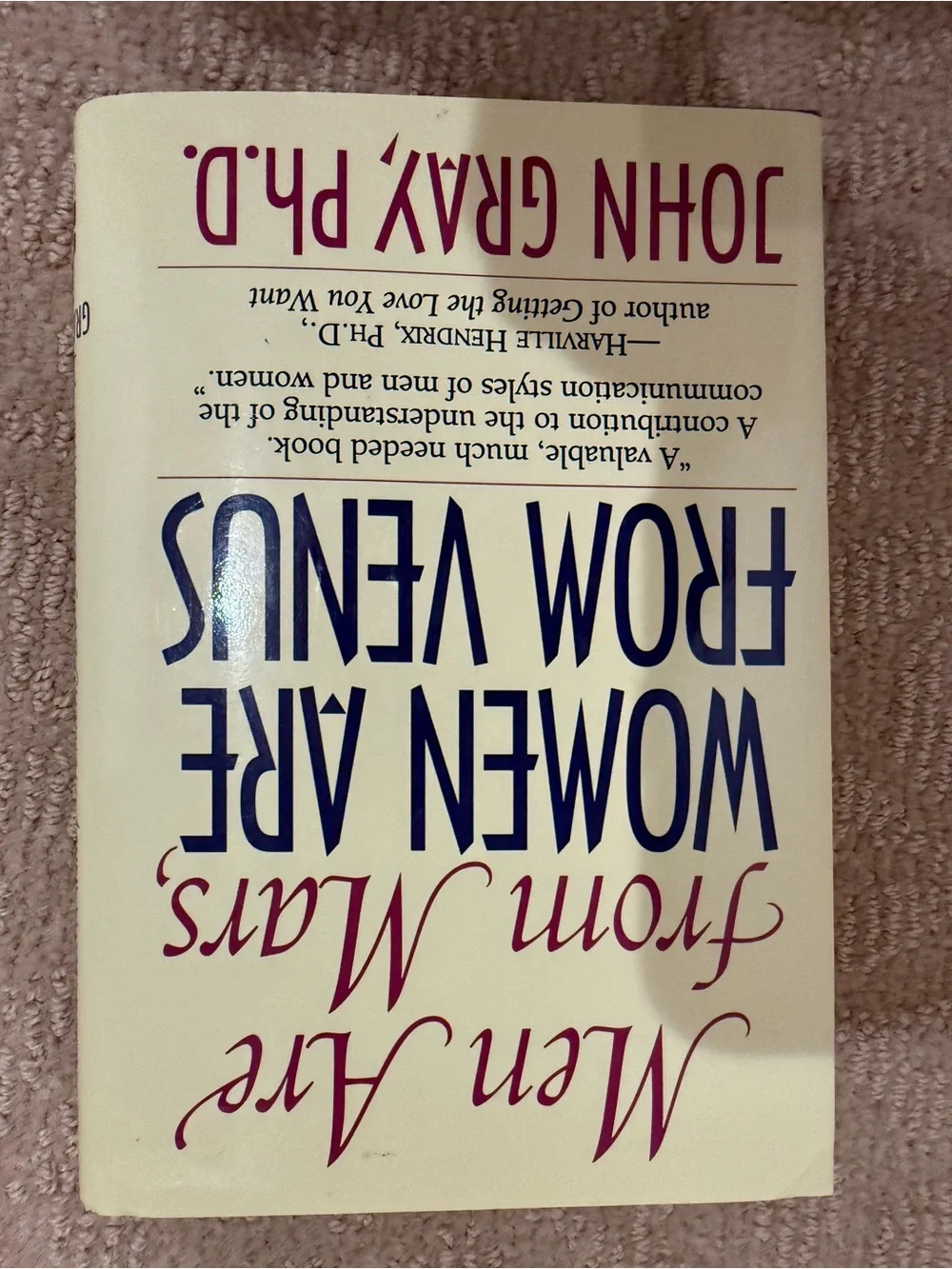 Men are from Mars, Women Are From Venus Hardback Book by John Gray PH.D.  Vinted